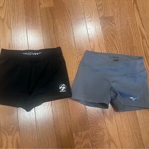 Black and Gray Athletic Shorts Set